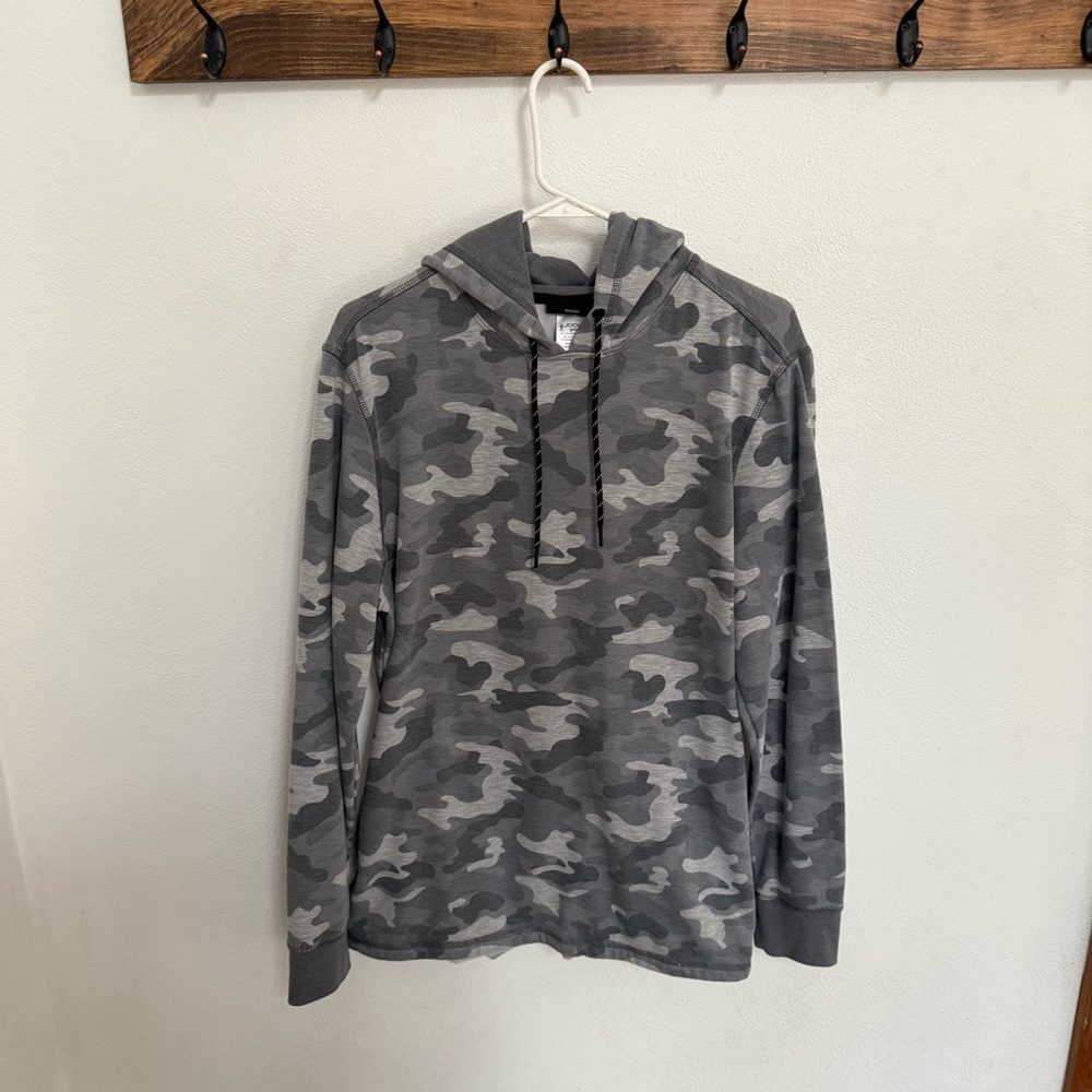 Jockey Men's Gray Camo Hoodie